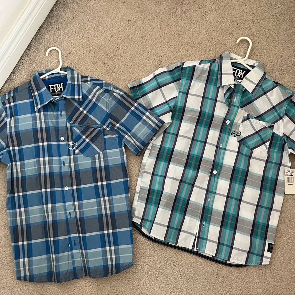 bundle of 2 plaid shirts || fox